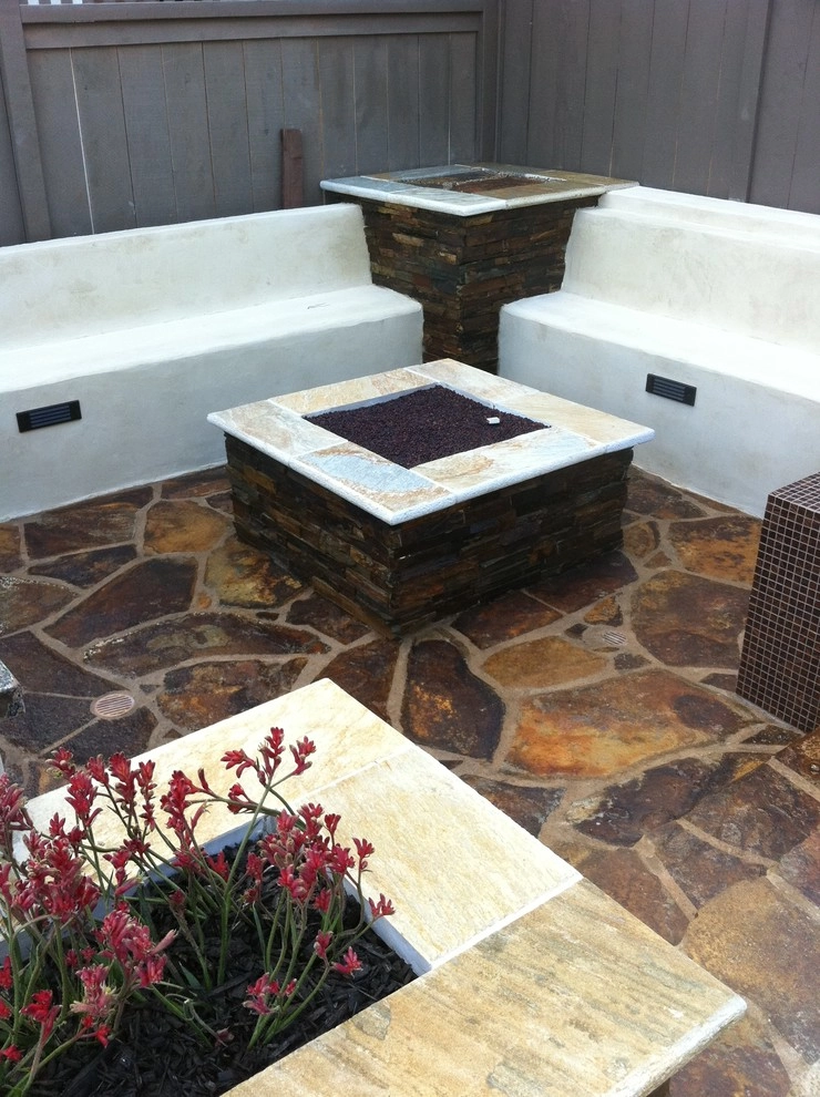 Pool Deck Remodel - Custom concrete, bbq and depressed fire pit by San Diego Landscape Solutions Inc - Photo 6