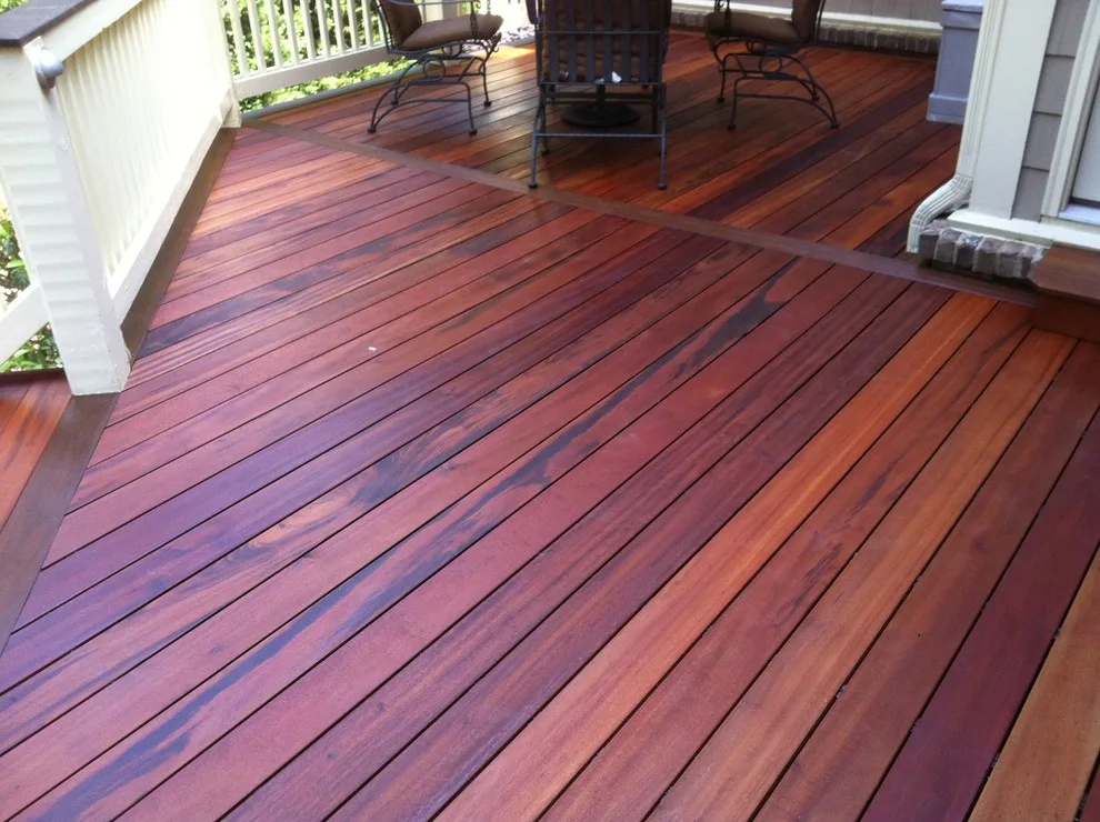 Recessed lighting in Tigerwood decking by DeckThisOut - Photo 2