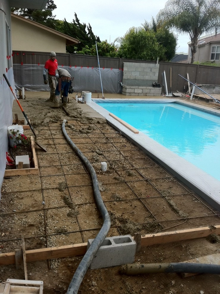 Pool Deck Remodel - Custom concrete, bbq and depressed fire pit by San Diego Landscape Solutions Inc - Photo 53