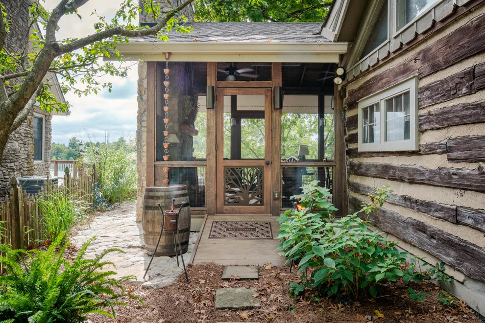 A Contemporary Cabin Porch by The Porch Company - Photo 9