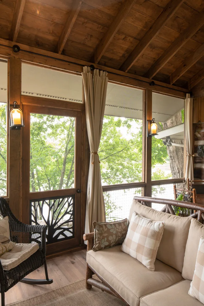 A Contemporary Cabin Porch by The Porch Company - Photo 5