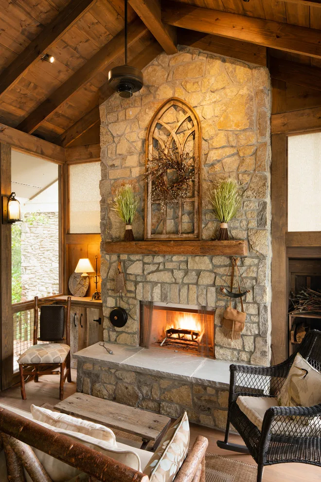 A Contemporary Cabin Porch by The Porch Company - Photo 11