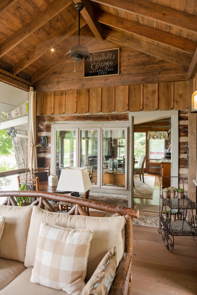 A Contemporary Cabin Porch by The Porch Company - Photo 13