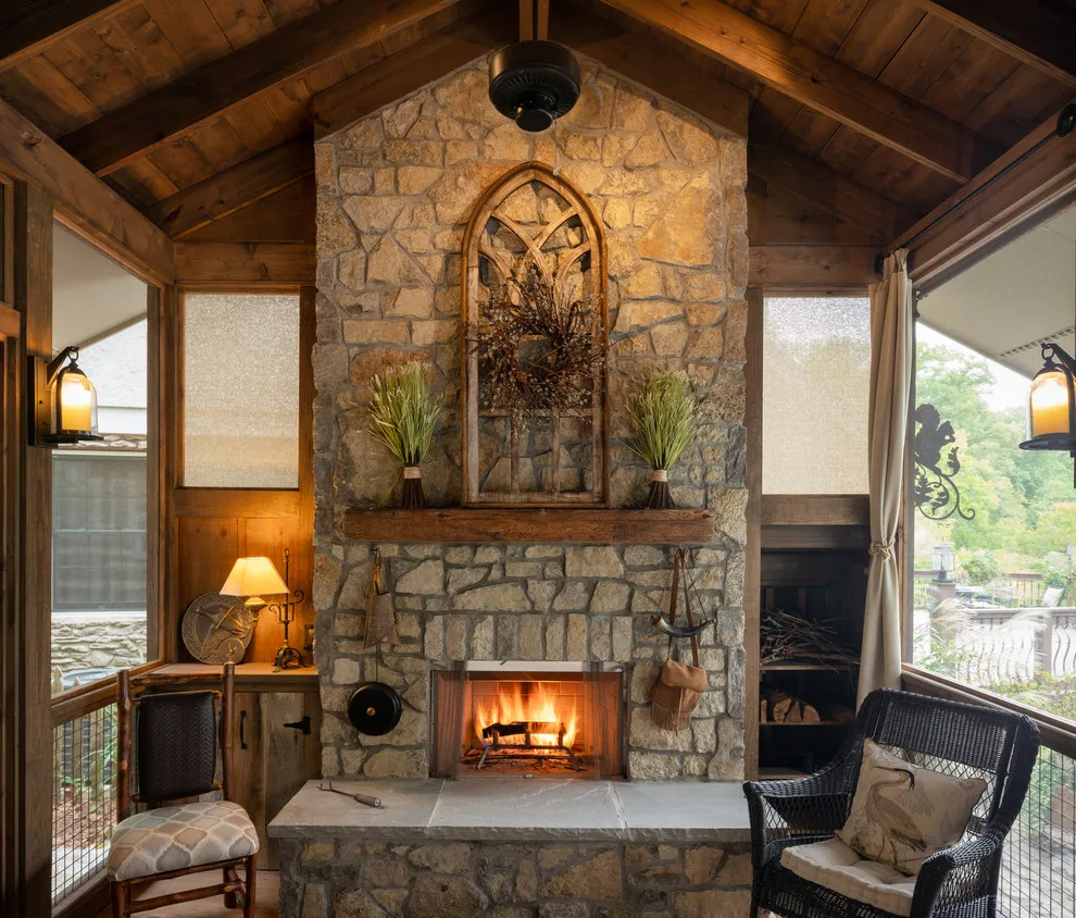 A Contemporary Cabin Porch by The Porch Company - Photo 6