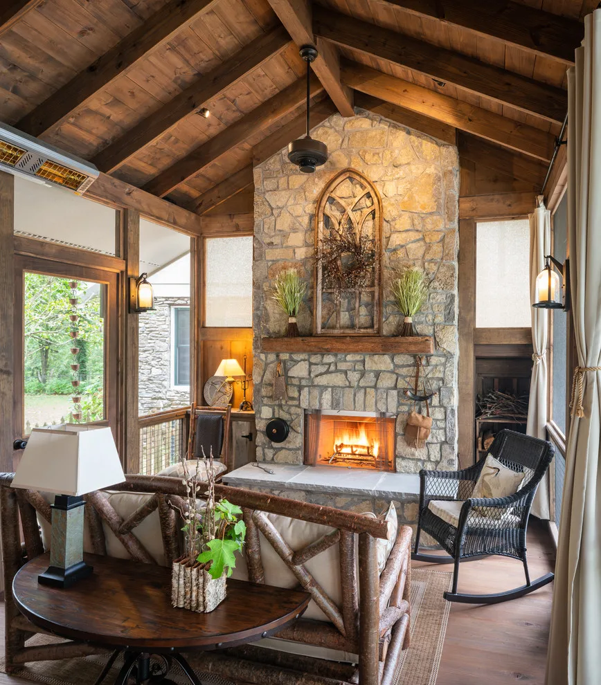 A Contemporary Cabin Porch by The Porch Company - Photo 4
