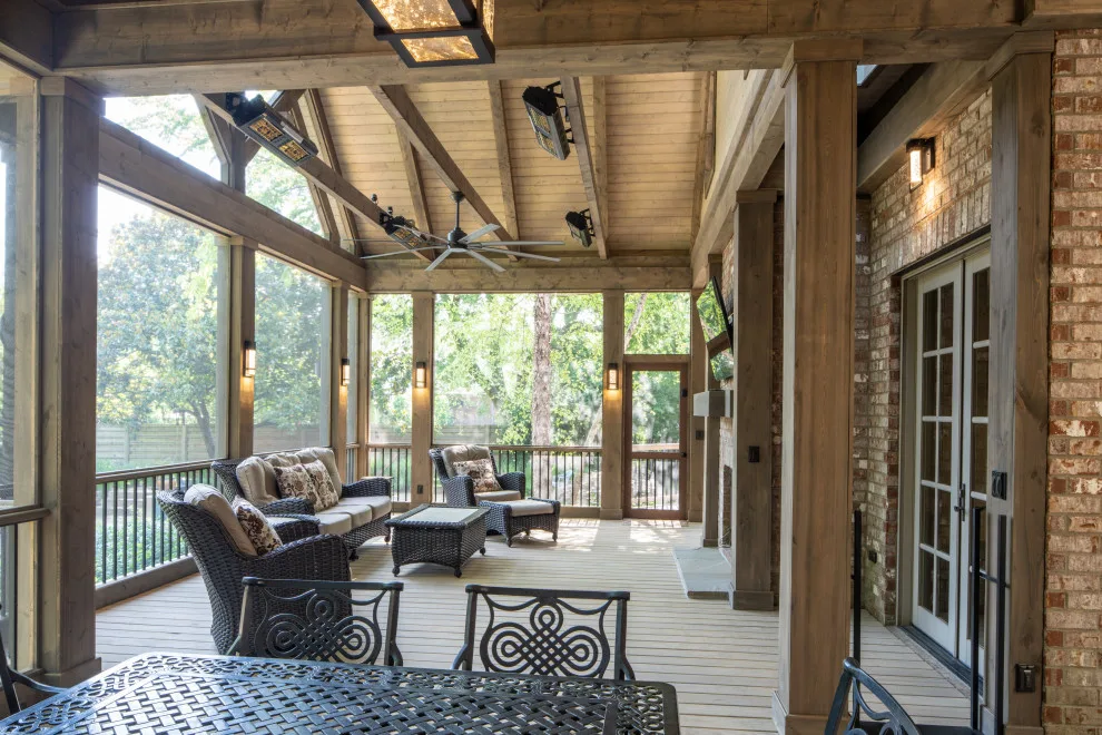 Contemporary Rustic Veranda by The Porch Company - Photo 9