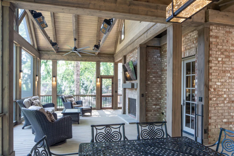 Contemporary Rustic Veranda by The Porch Company - Photo 6