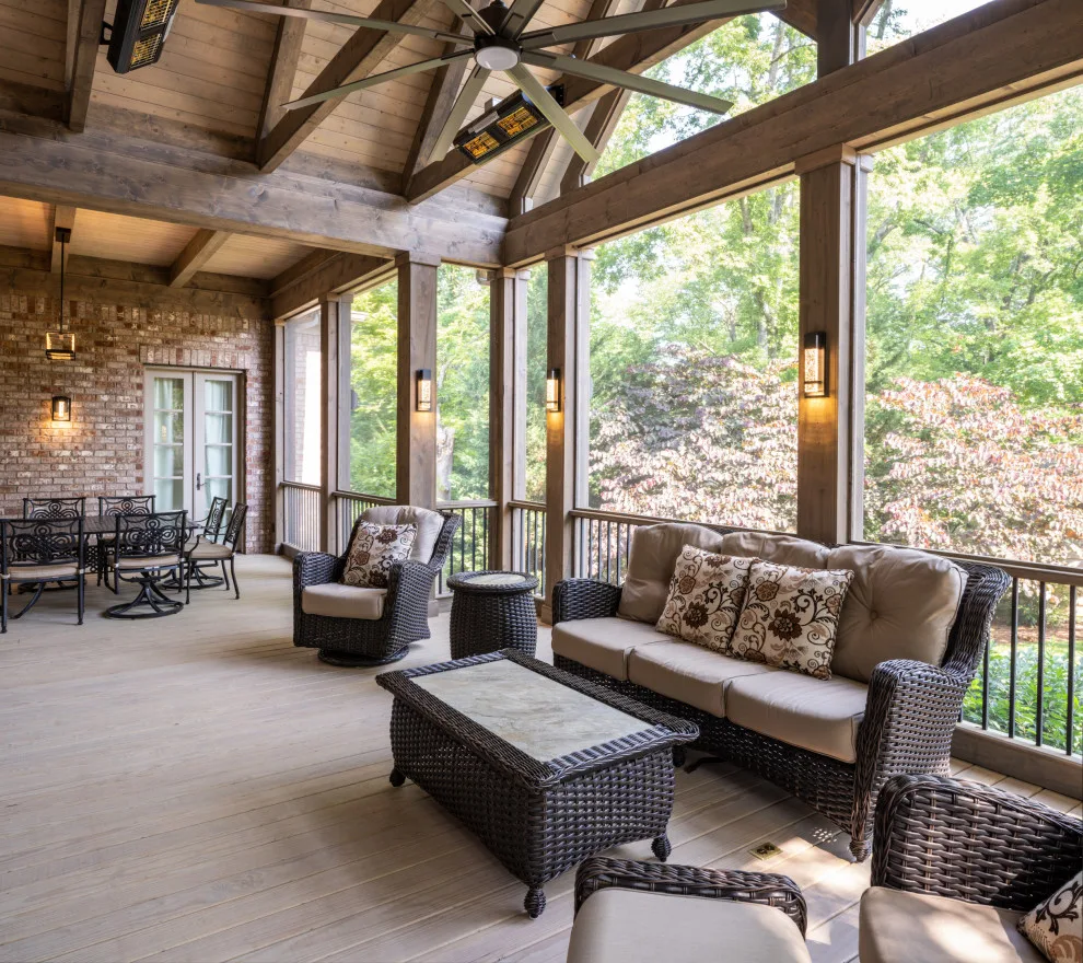 Contemporary Rustic Veranda by The Porch Company - Photo 11