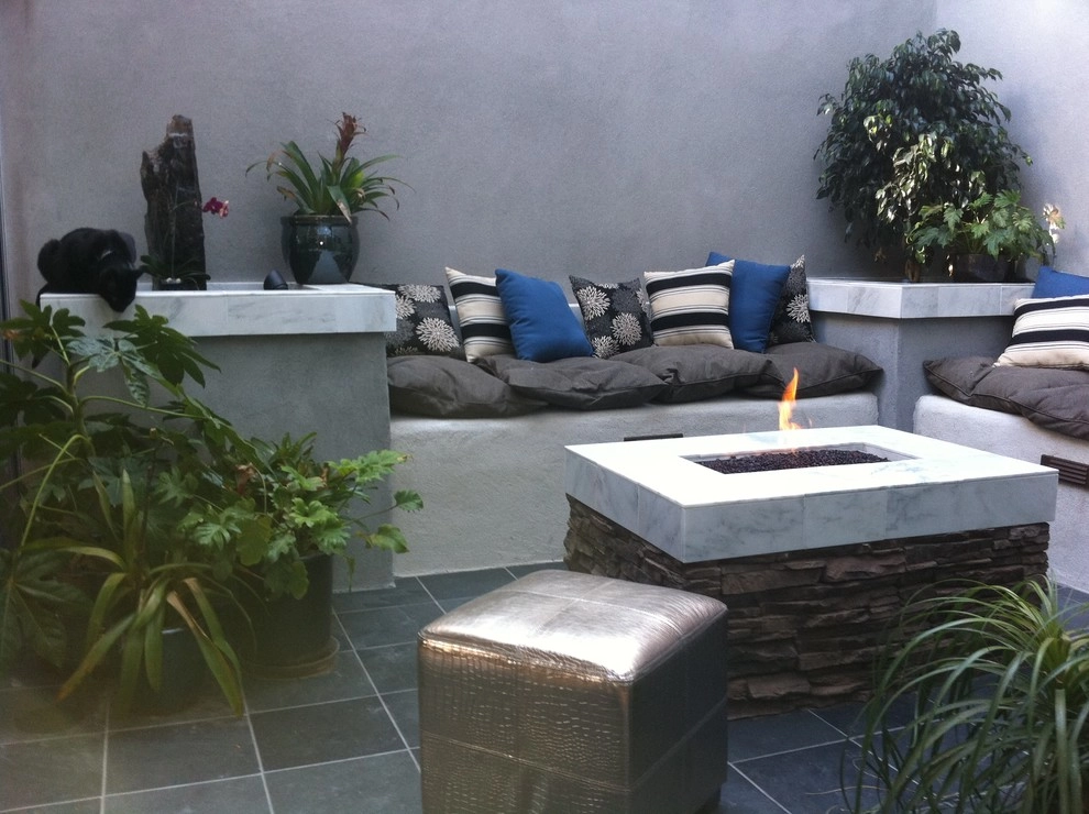 Custom Inner Atrium with fire feature by San Diego Landscape Solutions Inc - Photo 2