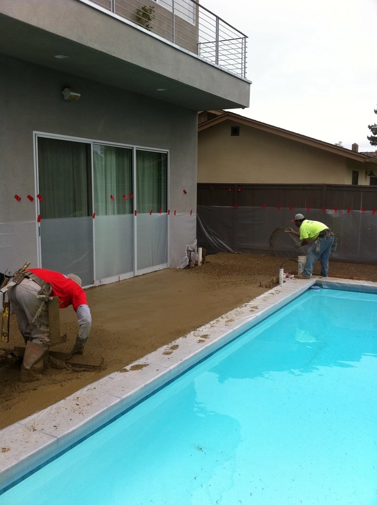 Pool Deck Remodel - Custom concrete, bbq and depressed fire pit by San Diego Landscape Solutions Inc - Photo 52
