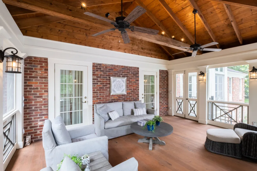 A Two-Level Patio by the Swimming Pool by The Porch Company - Photo 12