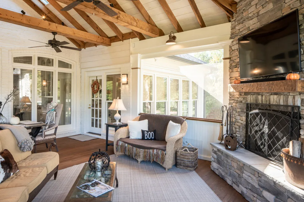 A Halloween-Ready Two-Story Porch by The Porch Company - Photo 9