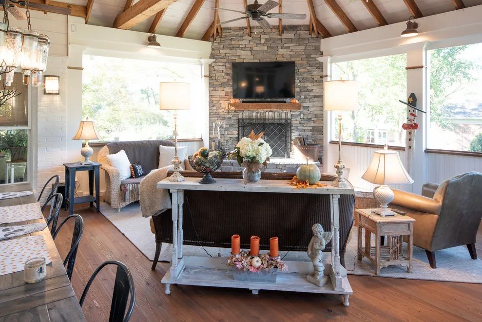 A Halloween-Ready Two-Story Porch by The Porch Company - Photo 2