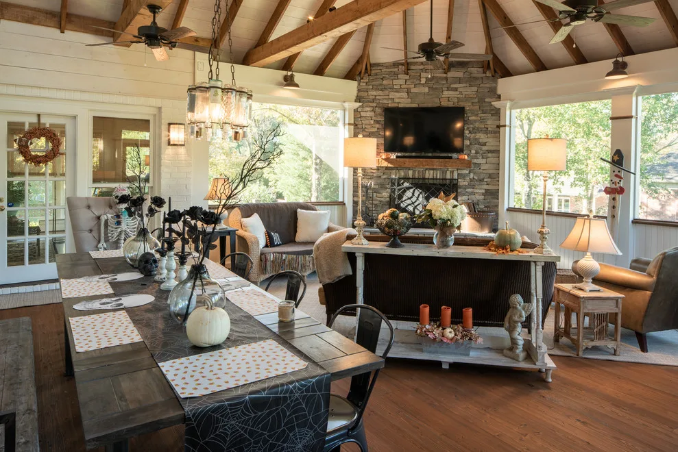 A Halloween-Ready Two-Story Porch by The Porch Company - Photo 8