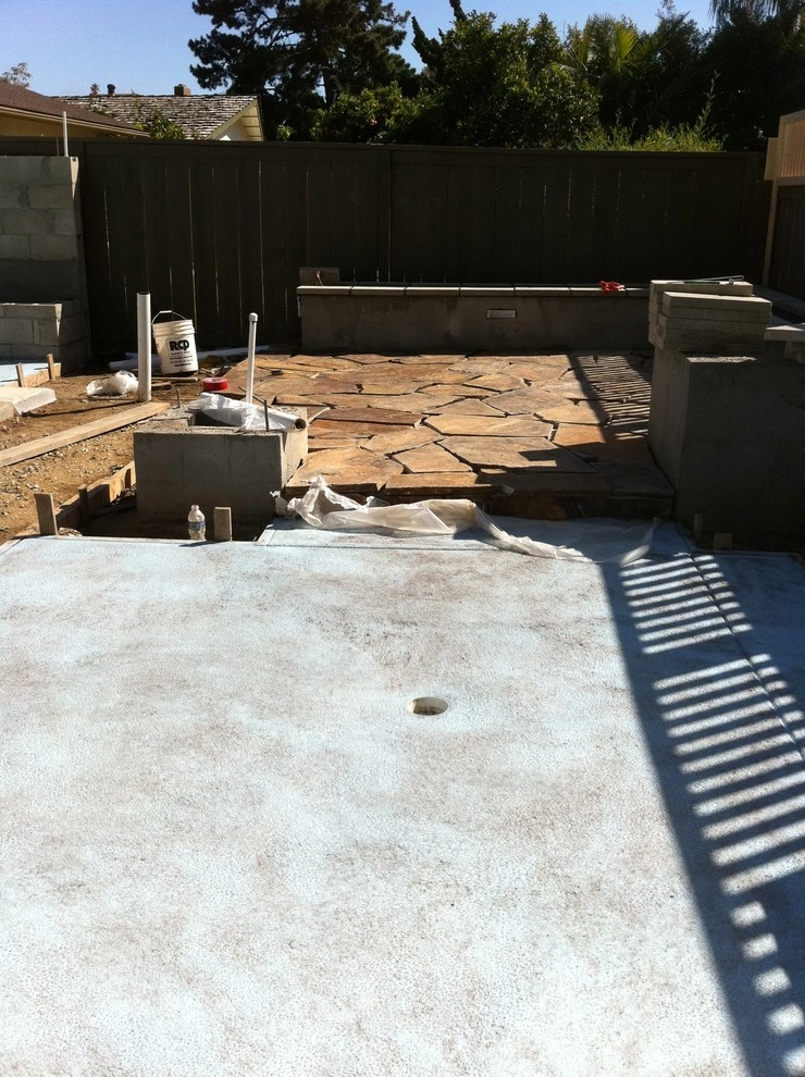 Pool Deck Remodel - Custom concrete, bbq and depressed fire pit by San Diego Landscape Solutions Inc - Photo 54