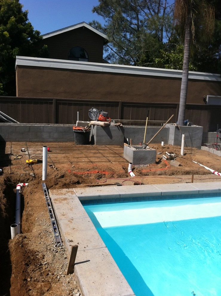 Pool Deck Remodel - Custom concrete, bbq and depressed fire pit by San Diego Landscape Solutions Inc - Photo 14