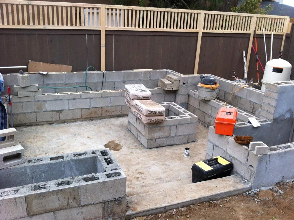 Pool Deck Remodel - Custom concrete, bbq and depressed fire pit by San Diego Landscape Solutions Inc - Photo 25