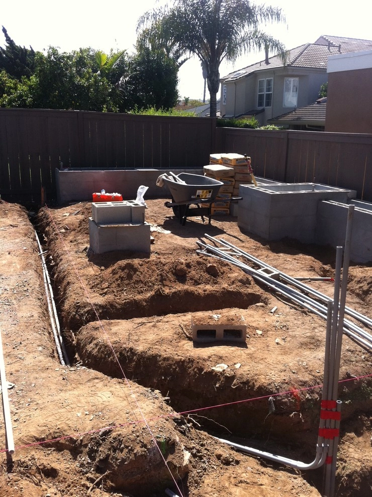 Pool Deck Remodel - Custom concrete, bbq and depressed fire pit by San Diego Landscape Solutions Inc - Photo 19