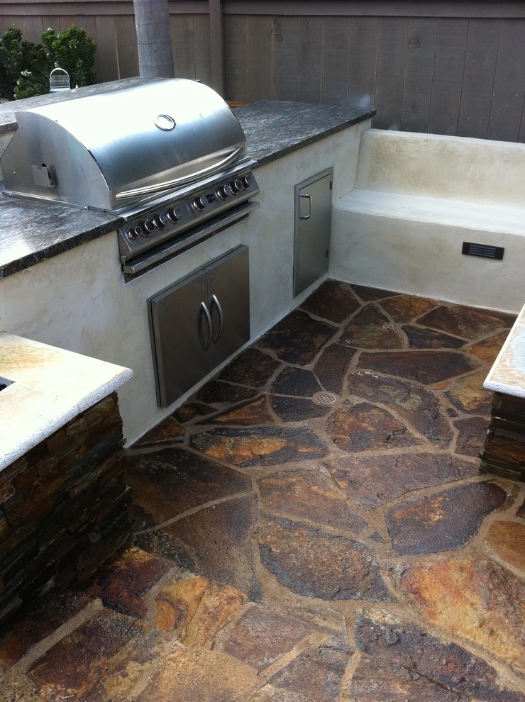 Pool Deck Remodel - Custom concrete, bbq and depressed fire pit by San Diego Landscape Solutions Inc - Photo 20