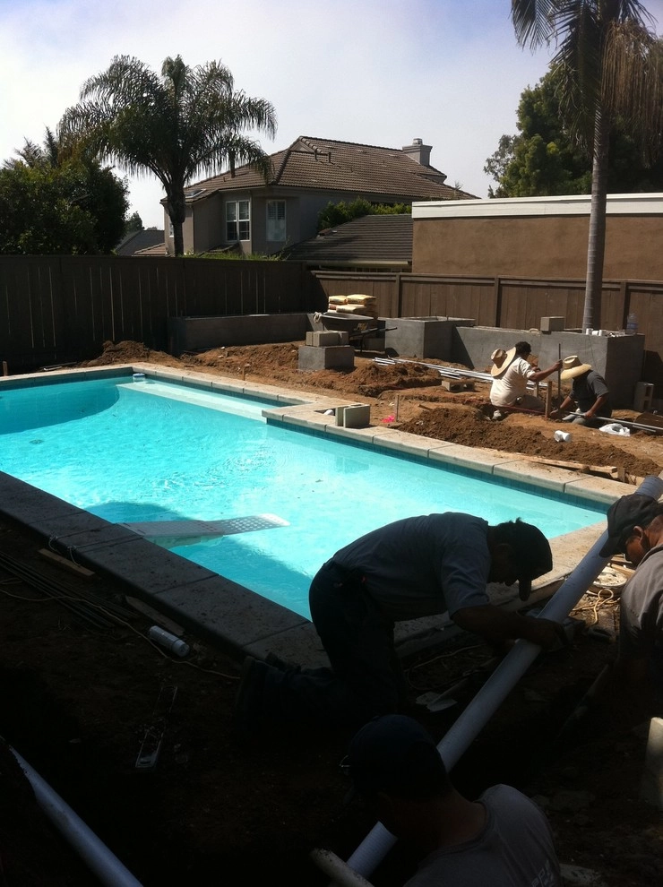 Pool Deck Remodel - Custom concrete, bbq and depressed fire pit by San Diego Landscape Solutions Inc - Photo 31