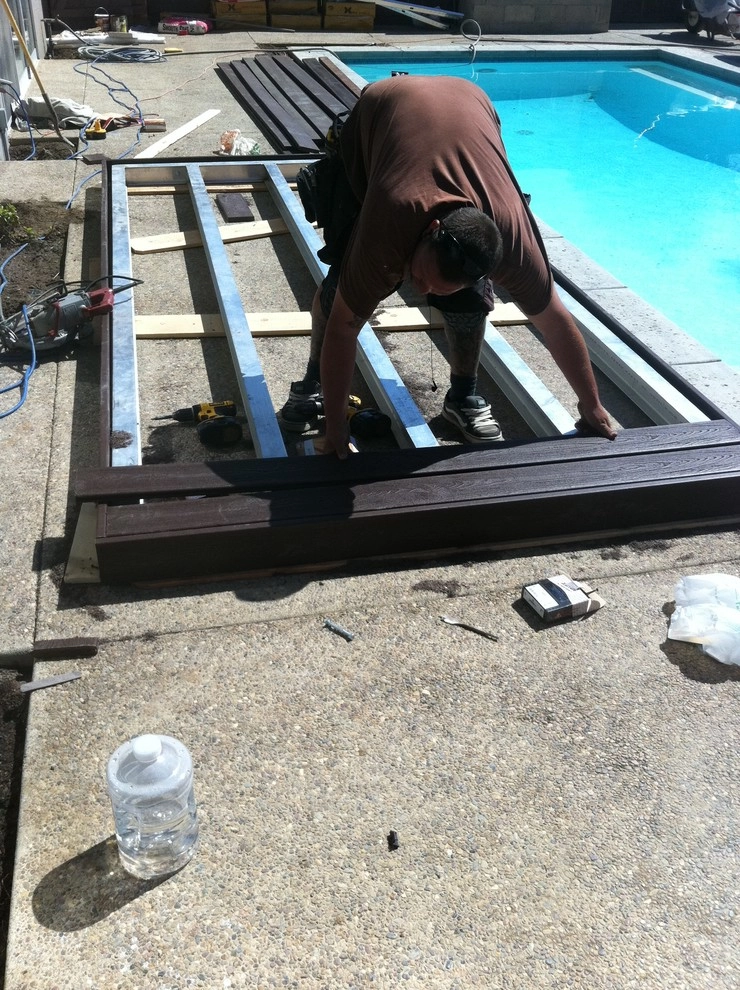 Pool Deck Remodel - Custom concrete, bbq and depressed fire pit by San Diego Landscape Solutions Inc - Photo 29