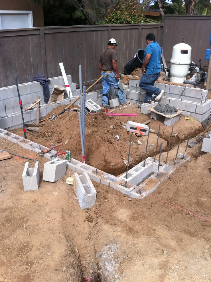 Pool Deck Remodel - Custom concrete, bbq and depressed fire pit by San Diego Landscape Solutions Inc - Photo 32