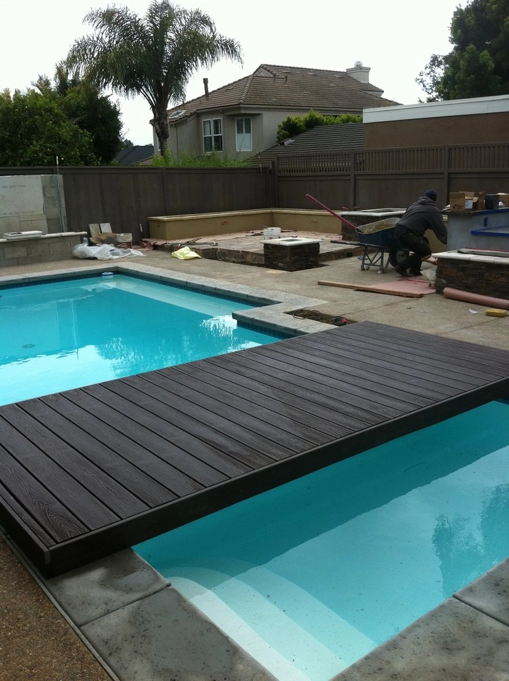 Pool Deck Remodel - Custom concrete, bbq and depressed fire pit by San Diego Landscape Solutions Inc - Photo 35
