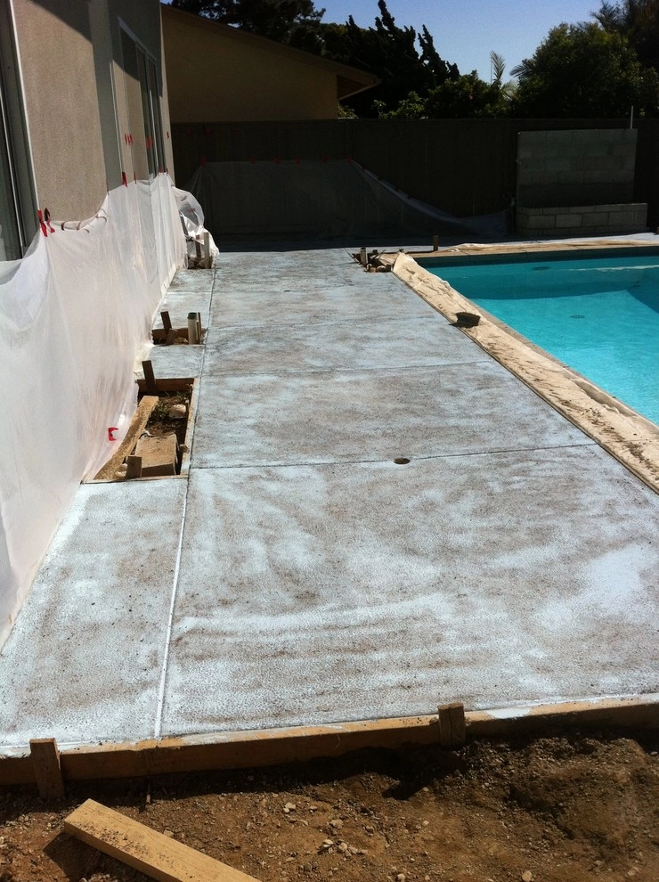 Pool Deck Remodel - Custom concrete, bbq and depressed fire pit by San Diego Landscape Solutions Inc - Photo 15