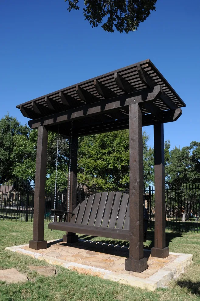 Canopied Swinging Arbor by Georgetown Fence & Deck - Photo 4