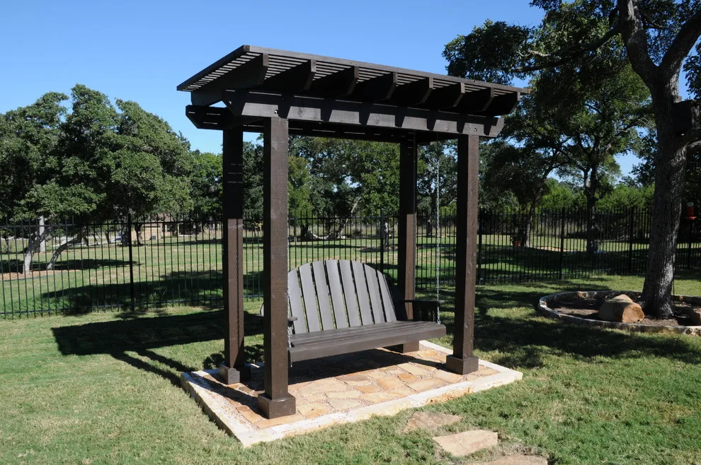 Canopied Swinging Arbor by Georgetown Fence & Deck - Photo 3
