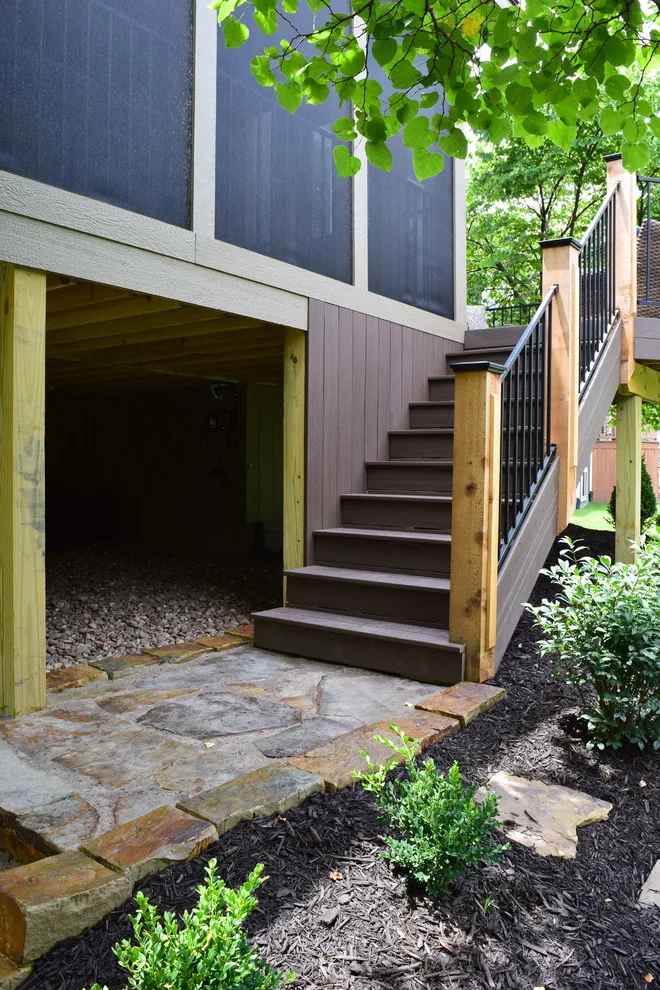 Elegant Contemporary Screened Porch and Deck by Alexander Decks - Photo 16