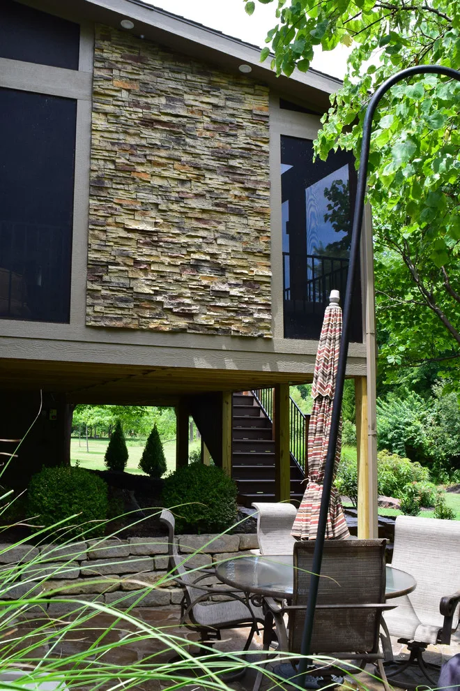 Elegant Contemporary Screened Porch and Deck by Alexander Decks - Photo 2