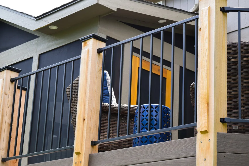 Elegant Contemporary Screened Porch and Deck by Alexander Decks - Photo 4