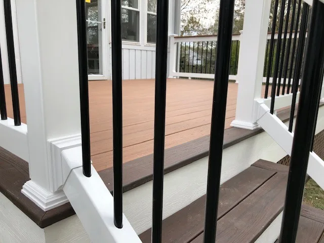 Stunning TREX Transcend "Tiki Torch" deck featuring cocktail railing by DTR Construction Service - Photo 6