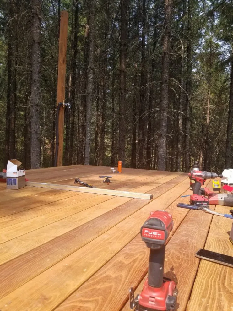 Yamhill, OR Black Locust Hot Tub Deck by Robi Decking - Photo 5