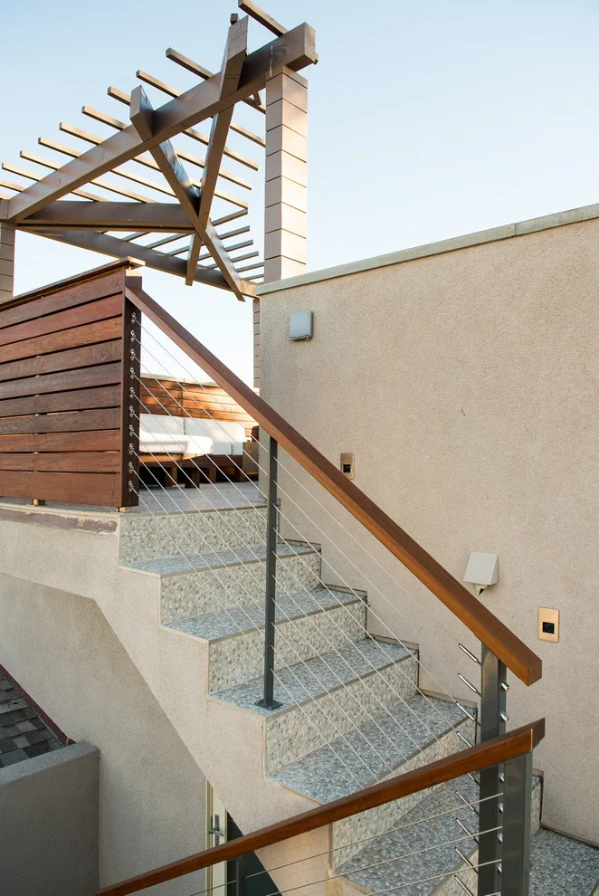 Rooftop Deck with Cable Railing by San Diego Cable Railings - Photo 13