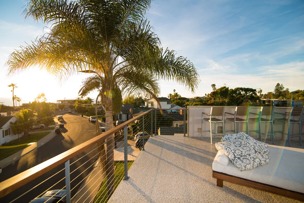 Rooftop Deck with Cable Railing by San Diego Cable Railings - Photo 2