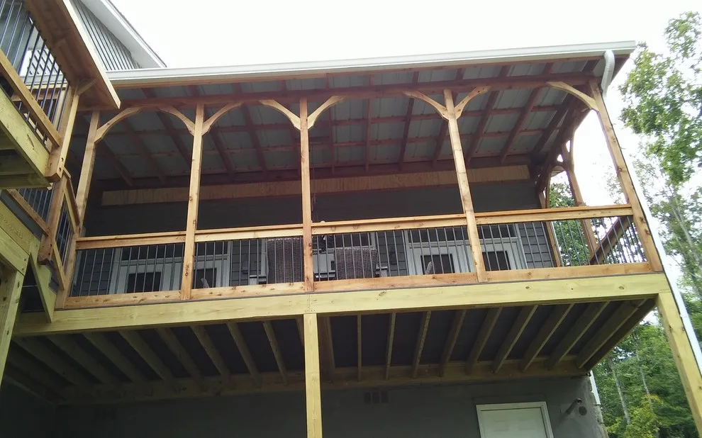 Inlaid fortress deck by Smoky Mountain Deck Builders - Photo 10