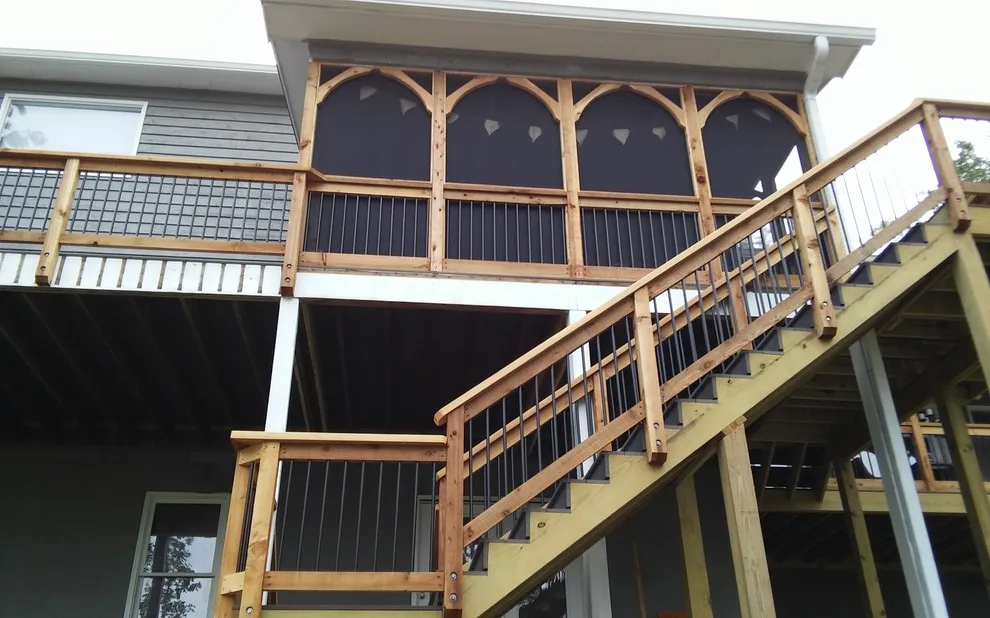 Inlaid fortress deck by Smoky Mountain Deck Builders - Photo 12