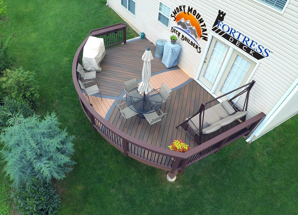 Inlaid fortress deck by Smoky Mountain Deck Builders - Photo 2