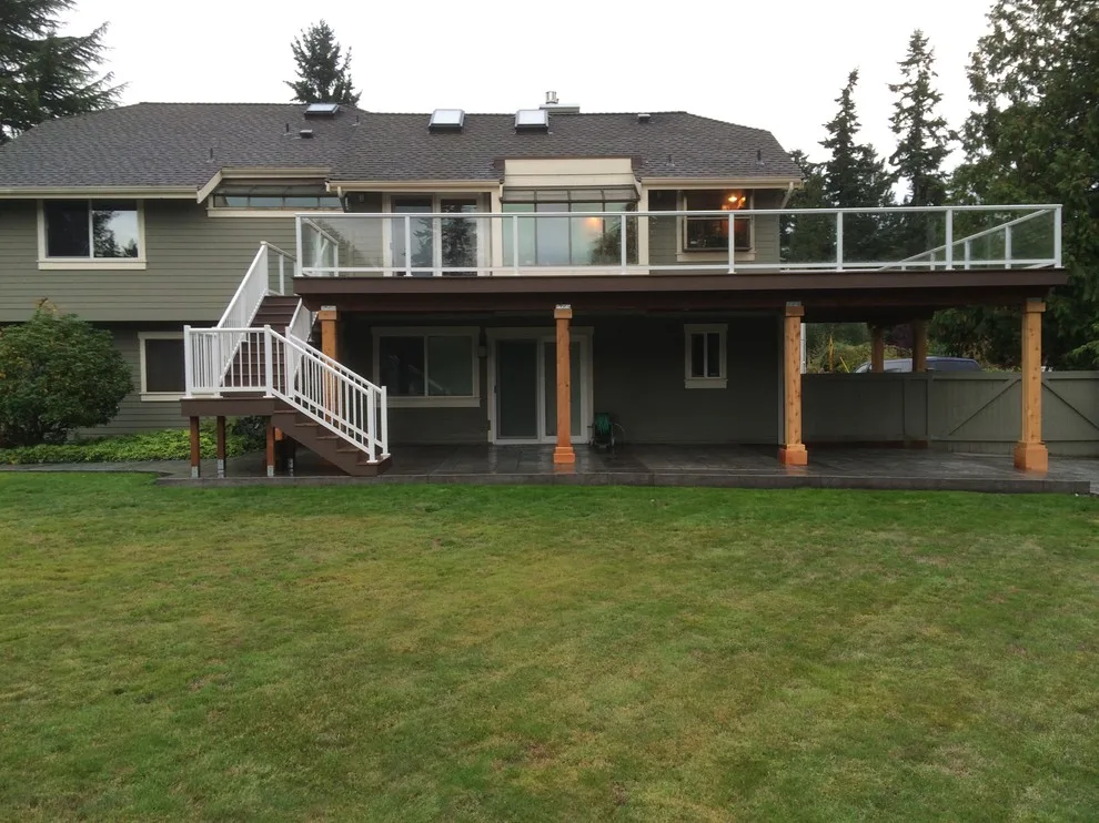 Clearview Decking, Composite Railing & Stamped Patio by PCF Construction Group - Photo 6