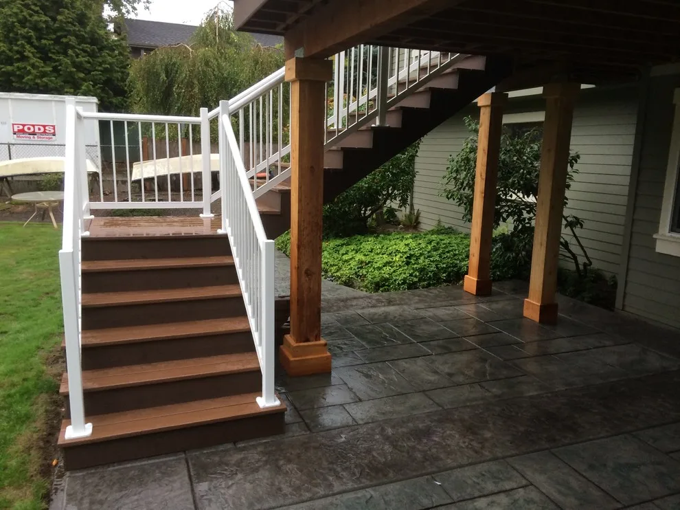 Clearview Decking, Composite Railing & Stamped Patio by PCF Construction Group - Photo 3