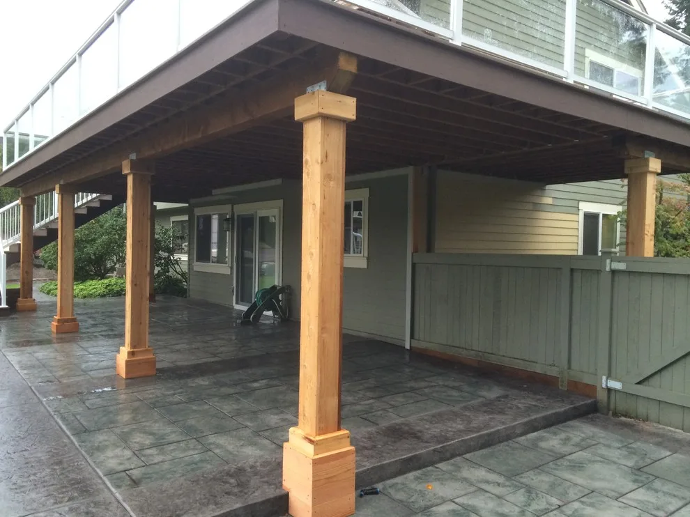 Clearview Decking, Composite Railing & Stamped Patio by PCF Construction Group - Photo 7