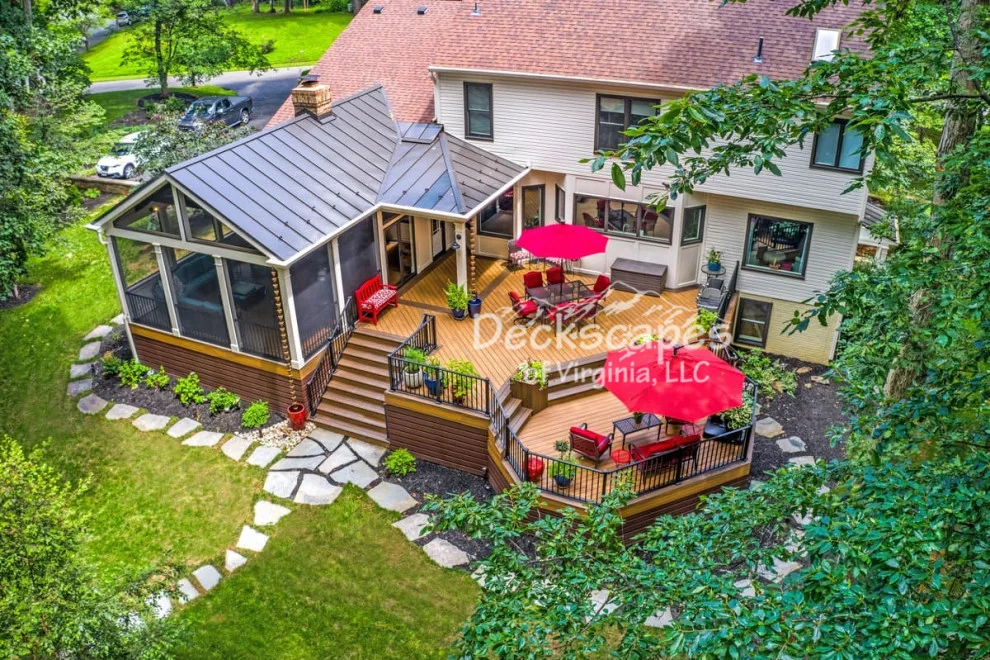 Deck and Patio Combination by Deckscapes Of VA, LLC - Photo 2