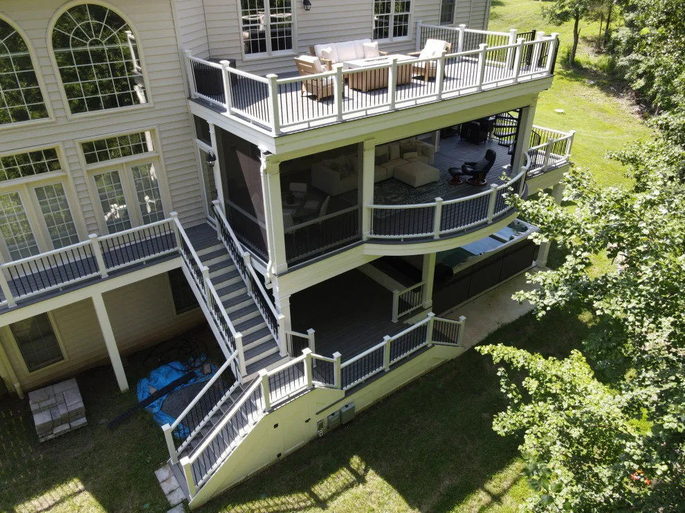 Deck and Patio Combination by Deckscapes Of VA, LLC - Photo 37