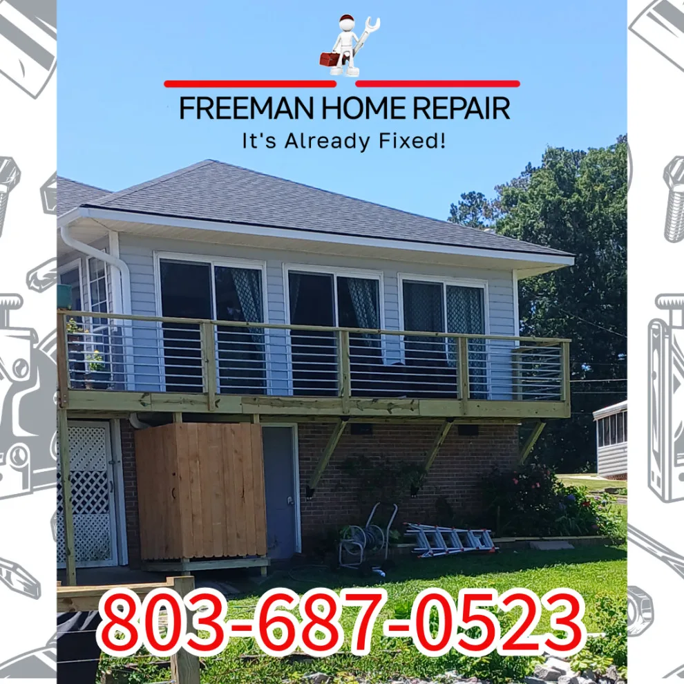 Balcony Composite with Outdoor Shower Enclosure by Freeman Home Repair - Photo 3