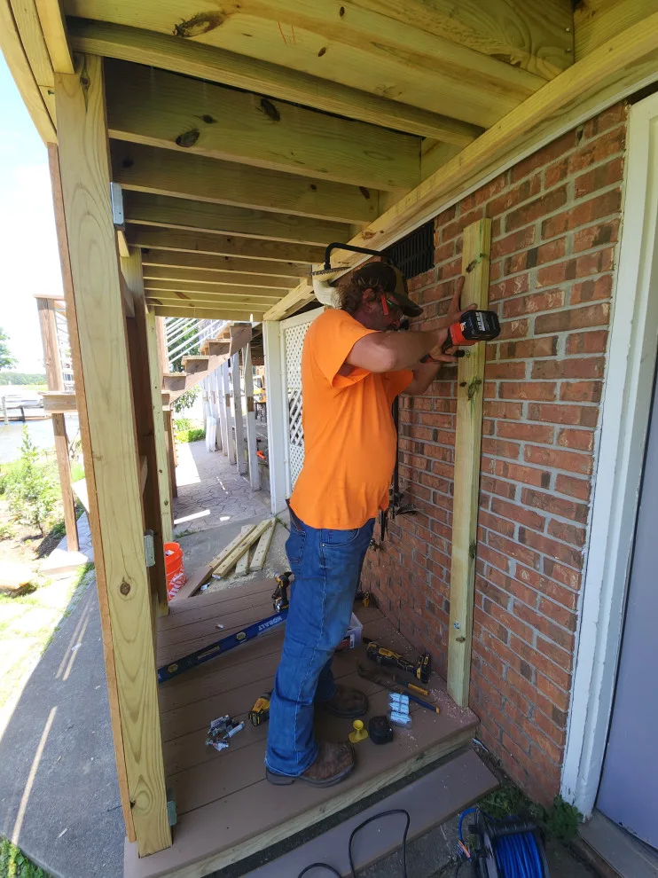 Balcony Composite with Outdoor Shower Enclosure by Freeman Home Repair - Photo 7