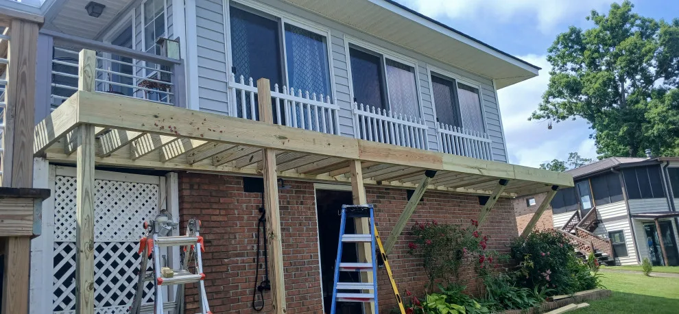 Balcony Composite with Outdoor Shower Enclosure by Freeman Home Repair - Photo 5