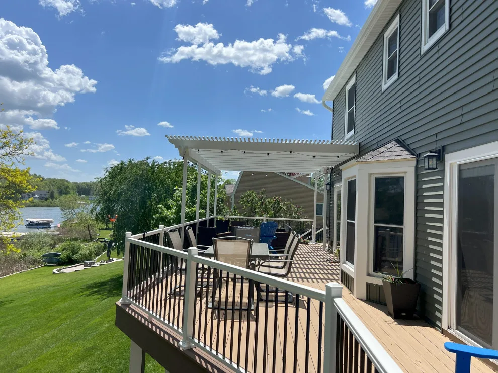 Composite Decking and Aluminum Pergola Initiative, Plainwell MI by Mulder Construction Group - Photo 6