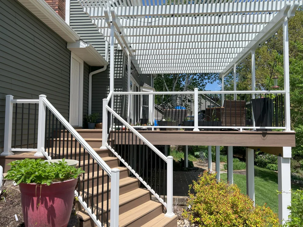 Composite Decking and Aluminum Pergola Initiative, Plainwell MI by Mulder Construction Group - Photo 4
